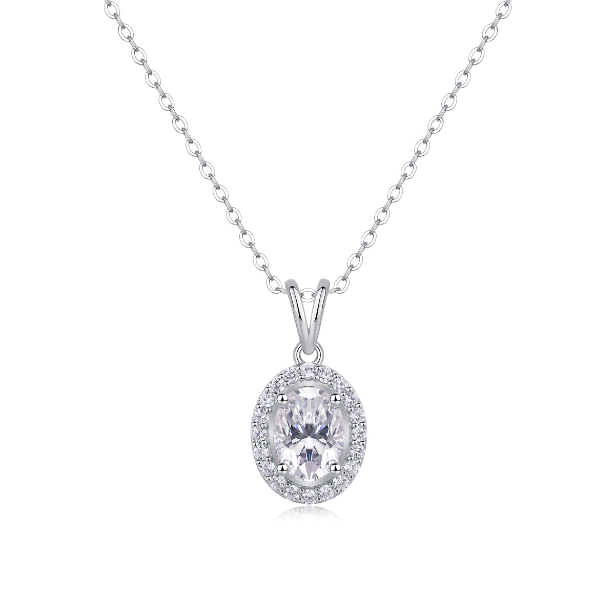Fashionable And Luxurious Diamond Jewelry Pendant Set With Moissanite S925 Sterling Silver And Platinum Plating