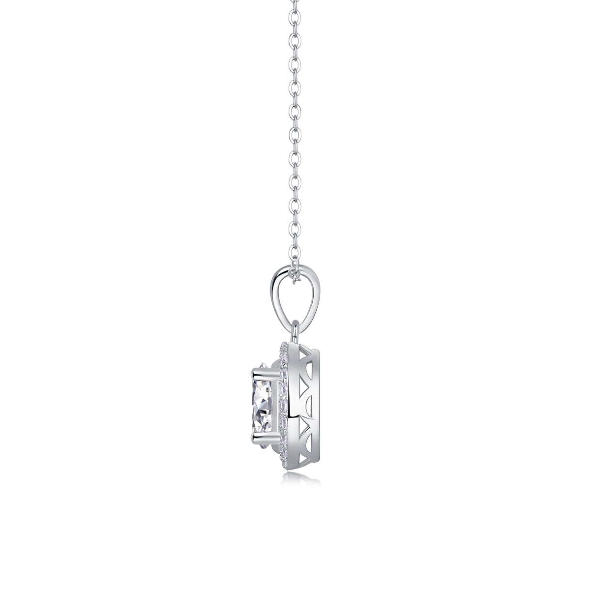 Fashionable And Luxurious Diamond Jewelry Pendant Set With Moissanite S925 Sterling Silver And Platinum Plating